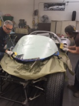 Covering windshield with bondo